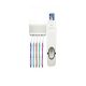 Click Touch Me Toothpaste Dispenser with Tooth Brush Holder White