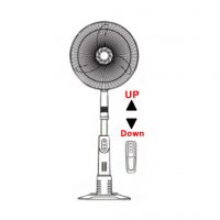 Aurora 18" Rechargeable Fan ARF1850R - with Remote