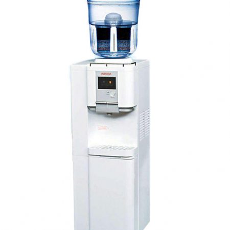 Aurora Hot & Cold Water Dispenser with Refrigerator AWD669BR - Silver