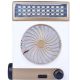 Giftsmine 220V LED Solar Energy Fan Lamp - White
