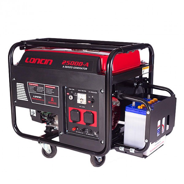 Buy Loncin 1.3 kW Petrol & Gas Generator LC2500DA - Electric Start ...