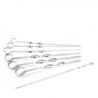 Jb Saeed Houseware BBQ Grill Rotating Skewers 6 Pieces Set