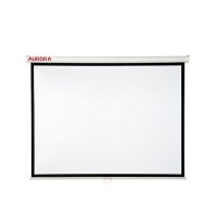 Aurora 9x12 Fft Manual Wall Mounted Screen in Matte White