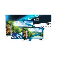 Samsung 60KS8000 4K Curved UHD Smart LED TV With 40 inch Free LCD