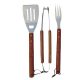 Gardenia 3pcs BBQ Tool Set with Wooden Handle