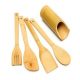 KkrProducts 5 Pcs Set Bamboo Utensil