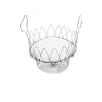 Wowdealsshop Stainless Steel Chef Basket in Silver