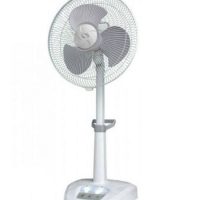 J&S Rechargeable Stand Fan Dual Battery