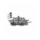 Marketo 16 Pcs Kitchen Chef Non Stick Cookware Set