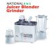 National 3 in 1 Branded Multifunction Juicer Blender Grinder 969 MT