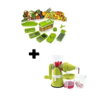 Deals Forever Pack Of 02 Manual Juicer Machine & Nicer Dicer