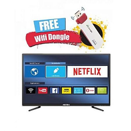 AKIRA Singapore 39MS1303 Full HD SMART LED TV 39 Inch Black with Wifi Dongle