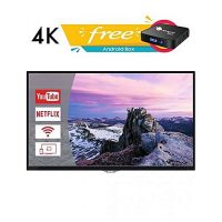 AKIRA Singapore 55MU007 4K UHD LED TV with Built in Soundbar 55 Inch Glossy Black with Free Android Box