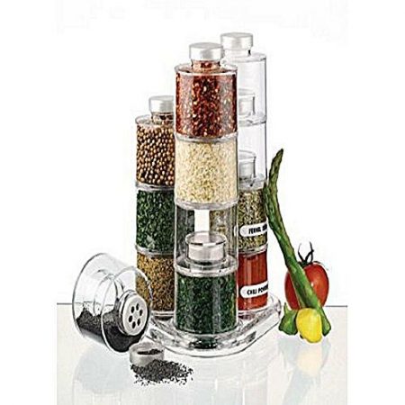 As seen on tv 12Bottle Spice Tower Carousel Transparent