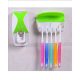 Buy & Buy Toothpaste Dispenser With Tooth Brush Holder Green