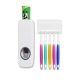 Candyshop Toothpaste Dispenser With Tooth Brush Holder White