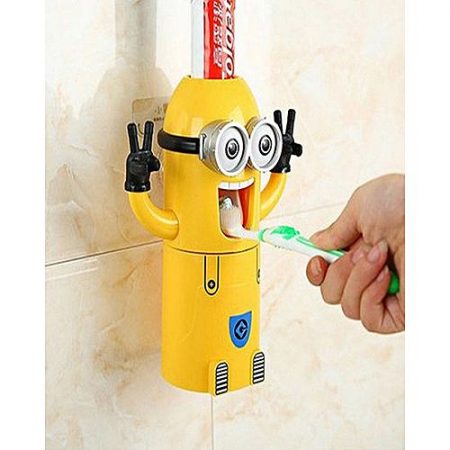 Chase mart Toothpaste Dispenser & Brush Holder