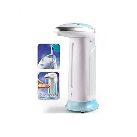 Clicktobuy Hand Wash & Sanitizer Dispenser White & Blue