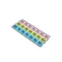 derwesh Medicine Tablet & Pill Box Dispenser Organizer Multi Color