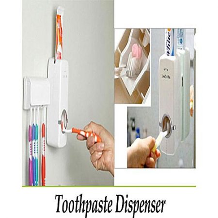 EzzyTrader Tooth Paste Dispenser Set White
