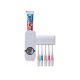 F&F Collection Toothpaste Dispenser & Brush Holder White