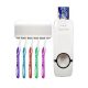 Home Express Tooth Paste Dispenser with Toothbrush Holder
