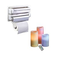 Lahore shop Luma Candles Set Of 3 & Tripple Paper Dispenser Pack Of 2