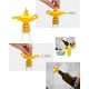 Lamp Shape Oil Dispenser Nozzle with Stopper Yellow