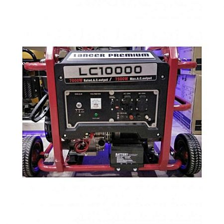 Lancer PREMIUM Petrol & Gas Generator 6.5 kW - LC10000E Red & Black