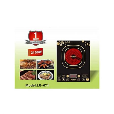 Life relax LR671 Electric Infrared Cooker 2100 Watts Black