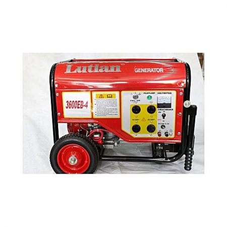 LUTIAN Self Start Gasoline Generator - 2.8 Kw - Lt-3600eb-4 - Red