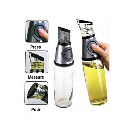 offer hi offer Press & Measure Oil Dispenser 500Ml White