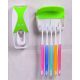 Buy & Buy Toothpaste Dispenser with Tooth Brush Holder Blue
