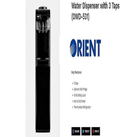 Orient 3 Tab Water Dispenser WD531