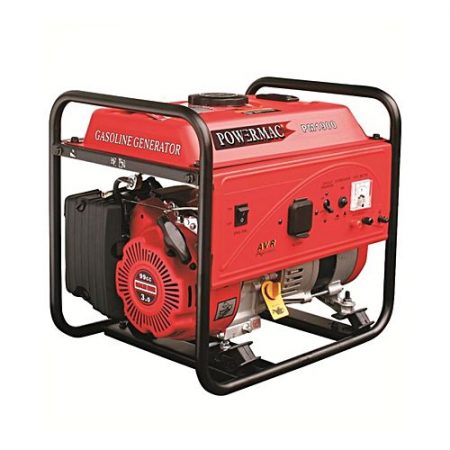 PM1900 - Powermac Petrol Generator - 1200Watts(Max.) - Red