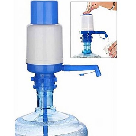 SFTRADERS Manual Water Pump Dispenser For Water Cans Blue & White