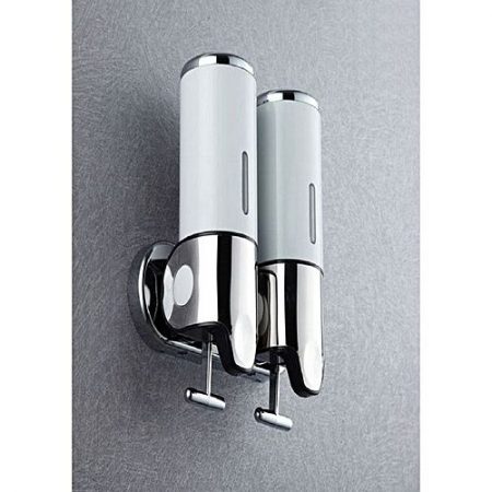 The Best Shop Double Head Soap Wall Dispenser 1000 Ml Silver