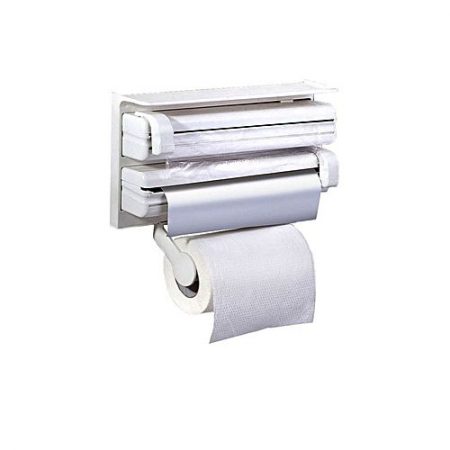 Threads 3in1 Wall Mounted Kitchen Paper Dispenser White