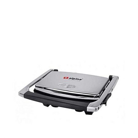 ALPINA SF6022 Panini Grill/Sandwich Press 1000W Silver (Brand Warranty)