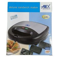 Anex 3In1 GrillWaffleSandwich Maker Deluxe Model