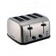 Black + Decker ET304 4 Stainless Steel Popup Toaster with Dual Control