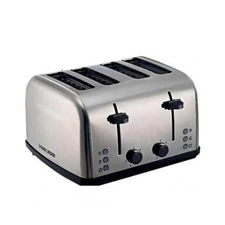 Black + Decker ET304 Toaster With Dual Control Silver