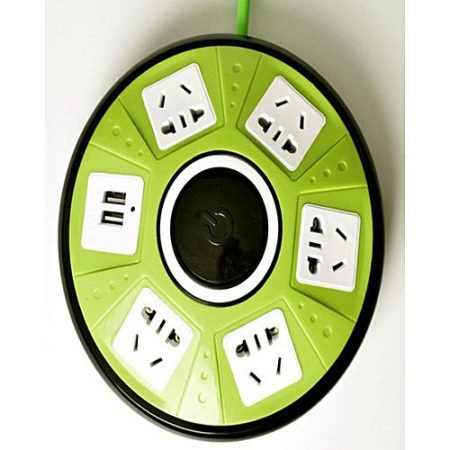 China UFO Electric Socket with 2 USB Port