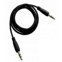 Flat Wire Aux Cable Black