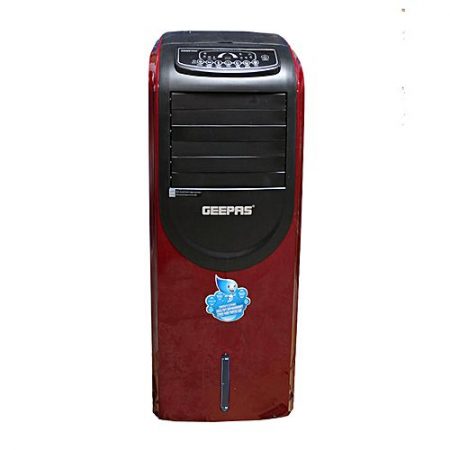 Geepas G A C373 A C Cum Big Size Air Coolerwith Remote & LED Screen Control White & Red