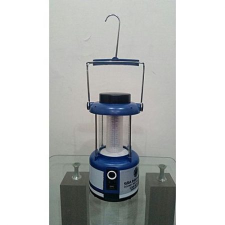 Int Solar Camping Lantern Blue