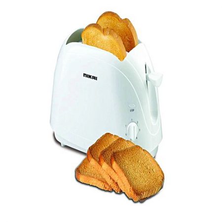 Nikai 2 Slice Cool Touch Toaster White