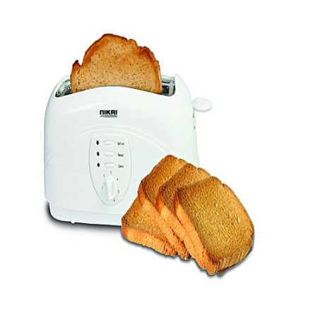 Nikai 4 Slice Cool Touch Toaster White