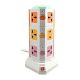 Online Shopping Vertical Secure Power Sockets with USB Port Multicolor
