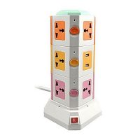 Shop Online Vertical Secure Power Sockets with USB Port Multicolor